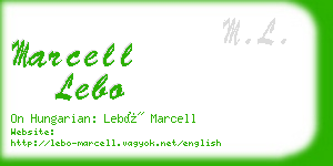 marcell lebo business card